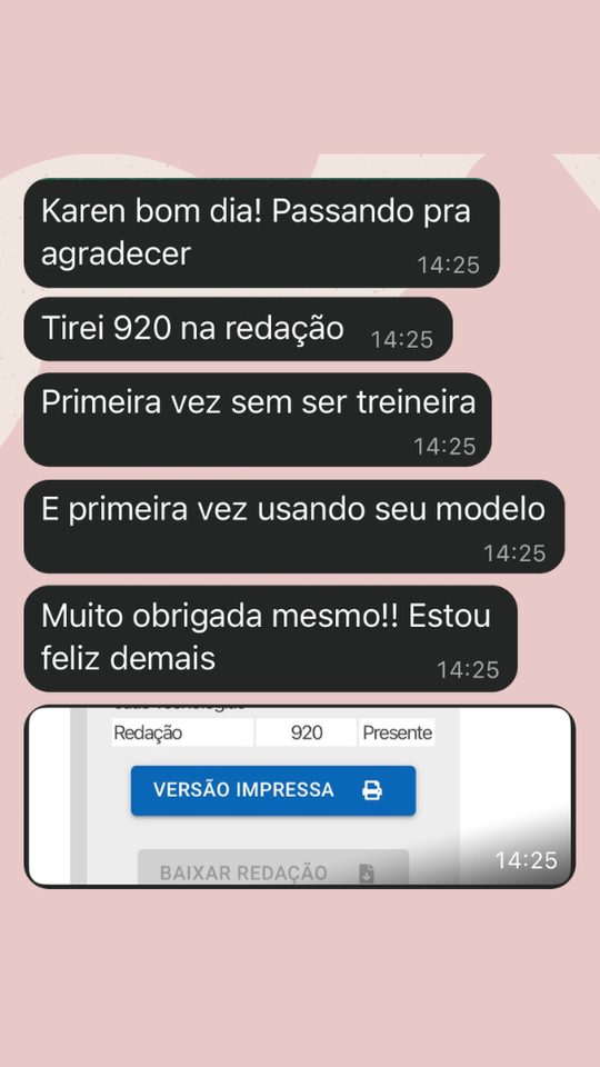 Depoimento de aluna: 920 no ENEM, primeira vez sem ser treineira